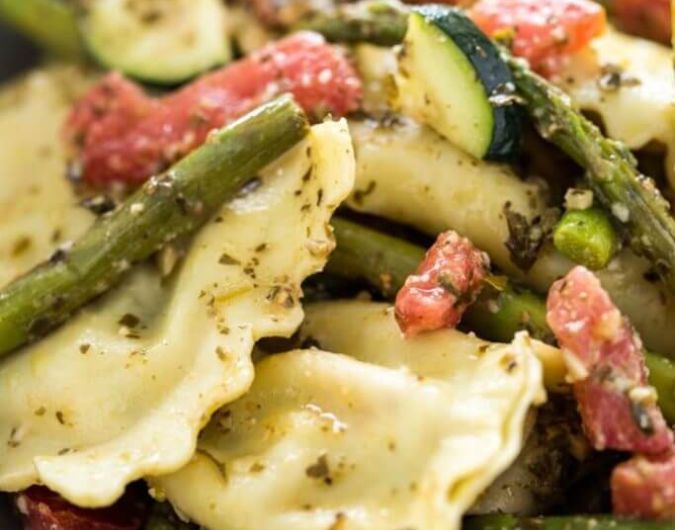 Asparagus Ravioli Pasta Salad