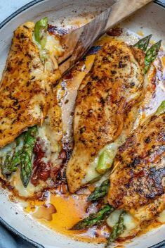 Asparagus Stuffed Chicken Breast