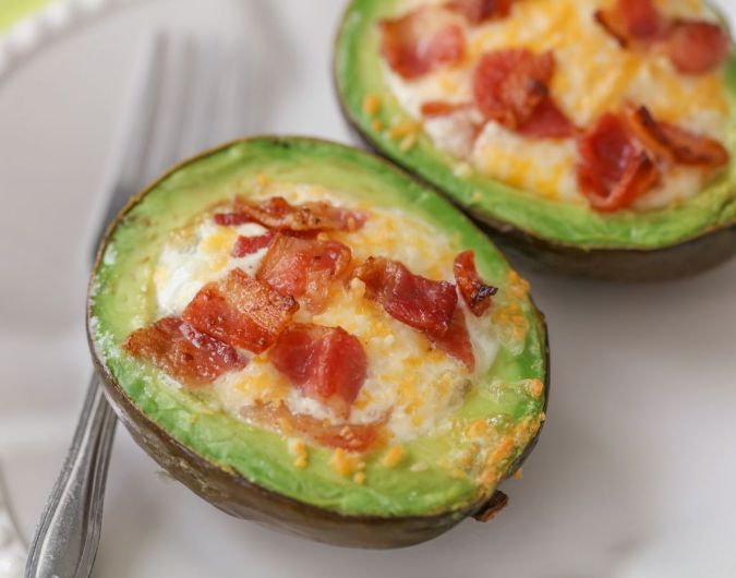 Avocado Bacon and Eggs