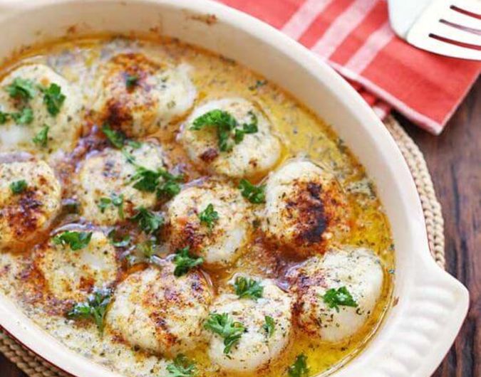 Baked Scallops