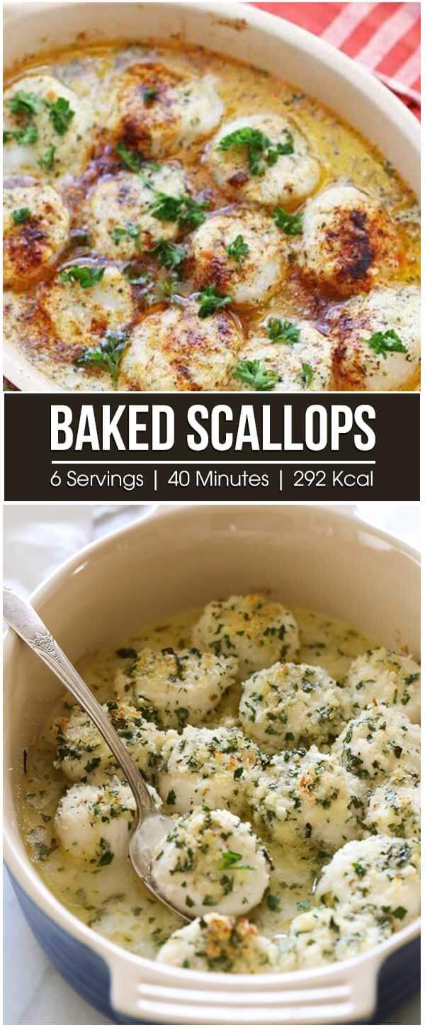 Baked Scallops
