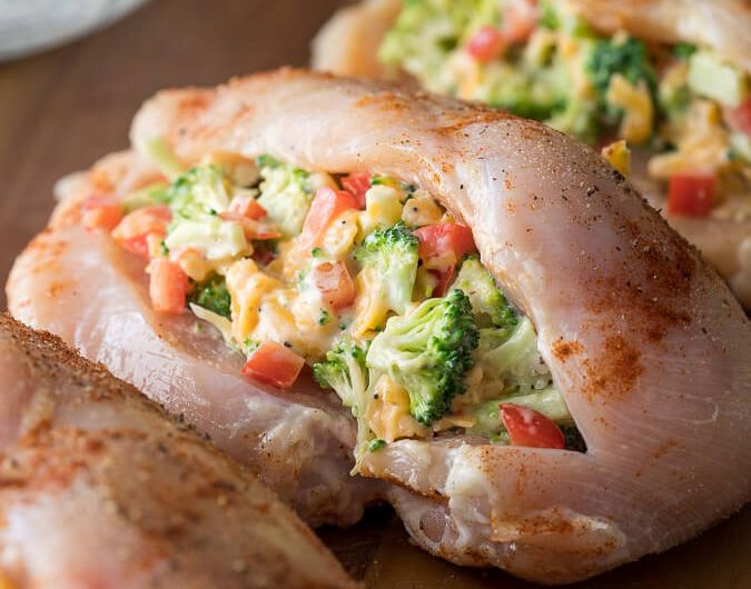 Broccoli Cheese Stuffed Chicken Breasts