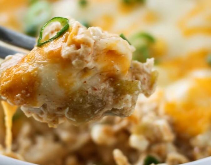 Chicken Gree Chili Casserole