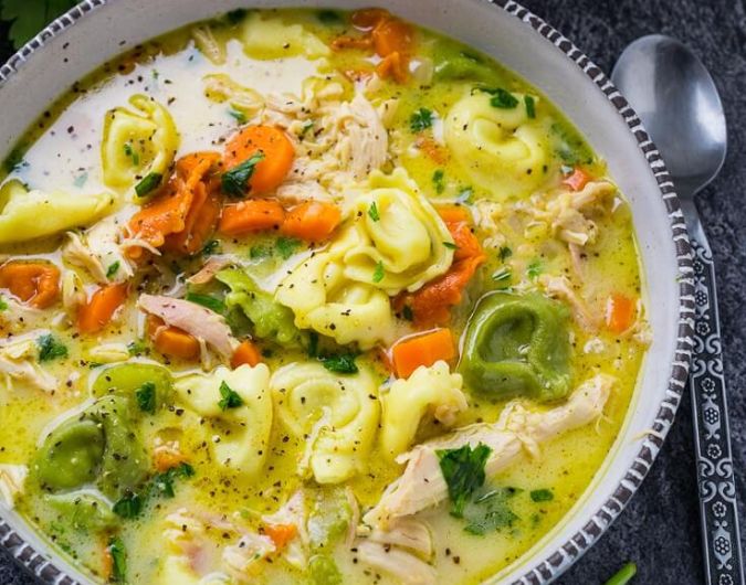 Chicken Tortellini Soup