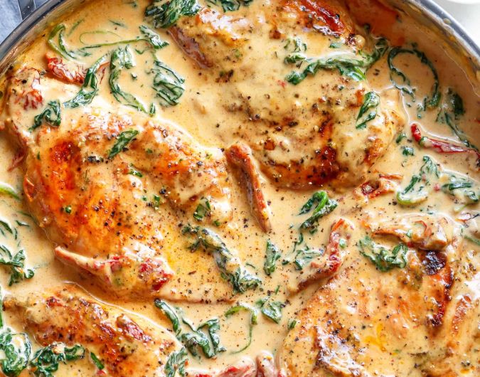 Creamy Parmesan and Sun-Dried Tomato Chicken