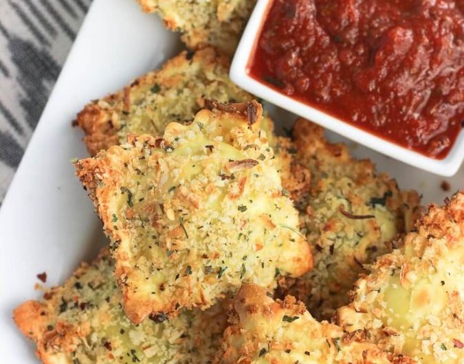 Crispy and Baked Toasted Ravioli