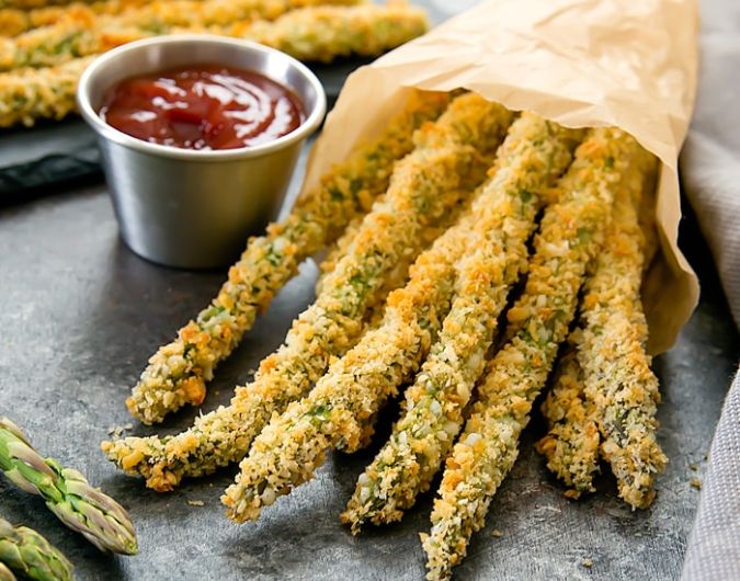 Crispy Baked Parmesan Asparagus Fries