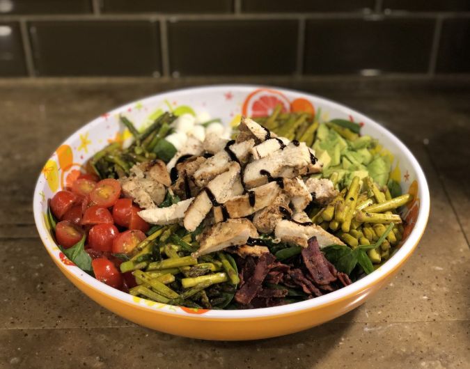 Grilled Caprese Chicken Salad