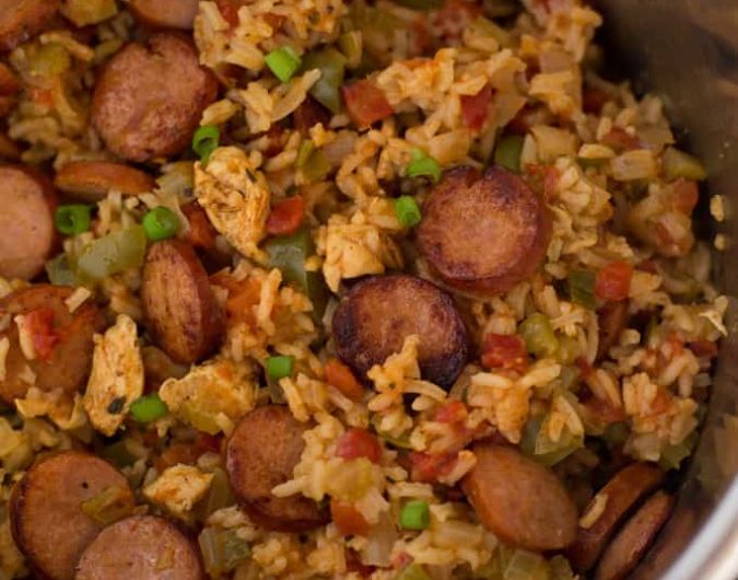 Instant Pot Chicken and Sausage Jambalaya