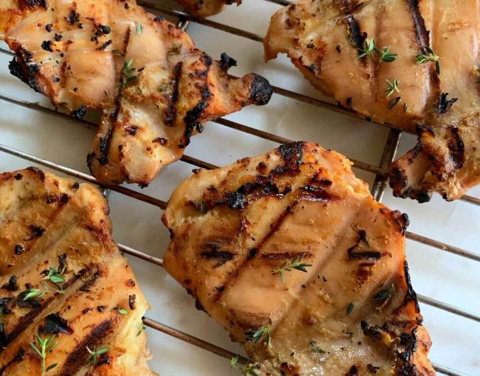 Keto Grilled Chicken with Maple Dijon