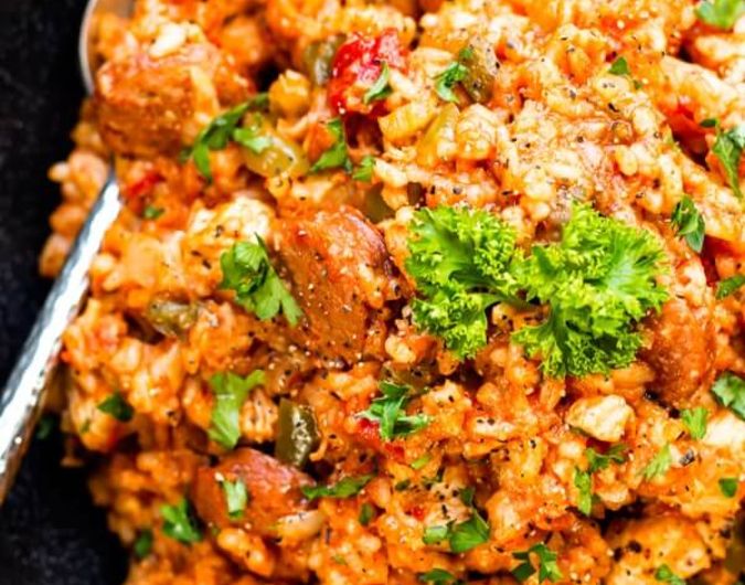 Sausage & Chicken Cajun Jambalaya