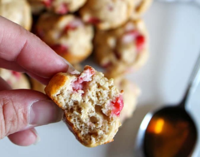 Strawberry Pancake Bites