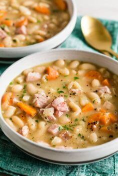Ham and Bean Soup 1 - Collection of The Best White Bean Recipes