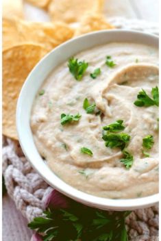 White Bean Garlic Hummus - Collection of The Best White Bean Recipes