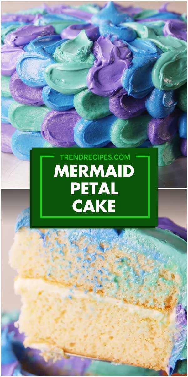 Mermaid Petal Cake
