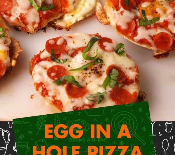 Egg-in-a-Hole Pizza Bagels