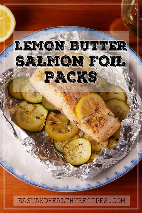 Lemon Butter Salmon Foil Packs