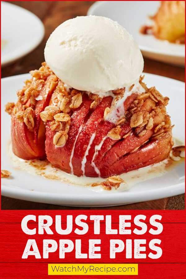 Crustless Apple Pies