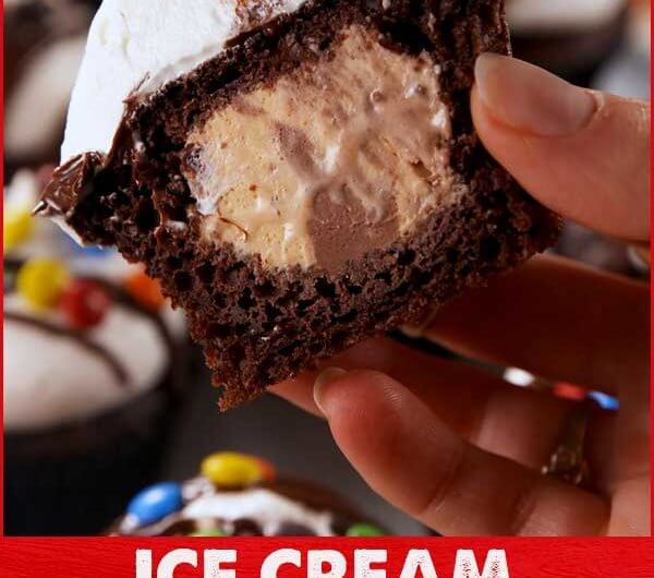 Ice Cream Stuffed Cupcakes