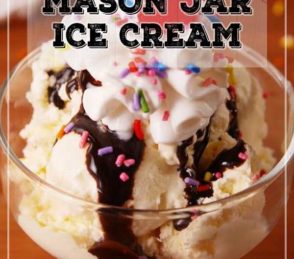 Mason Jar Ice Cream